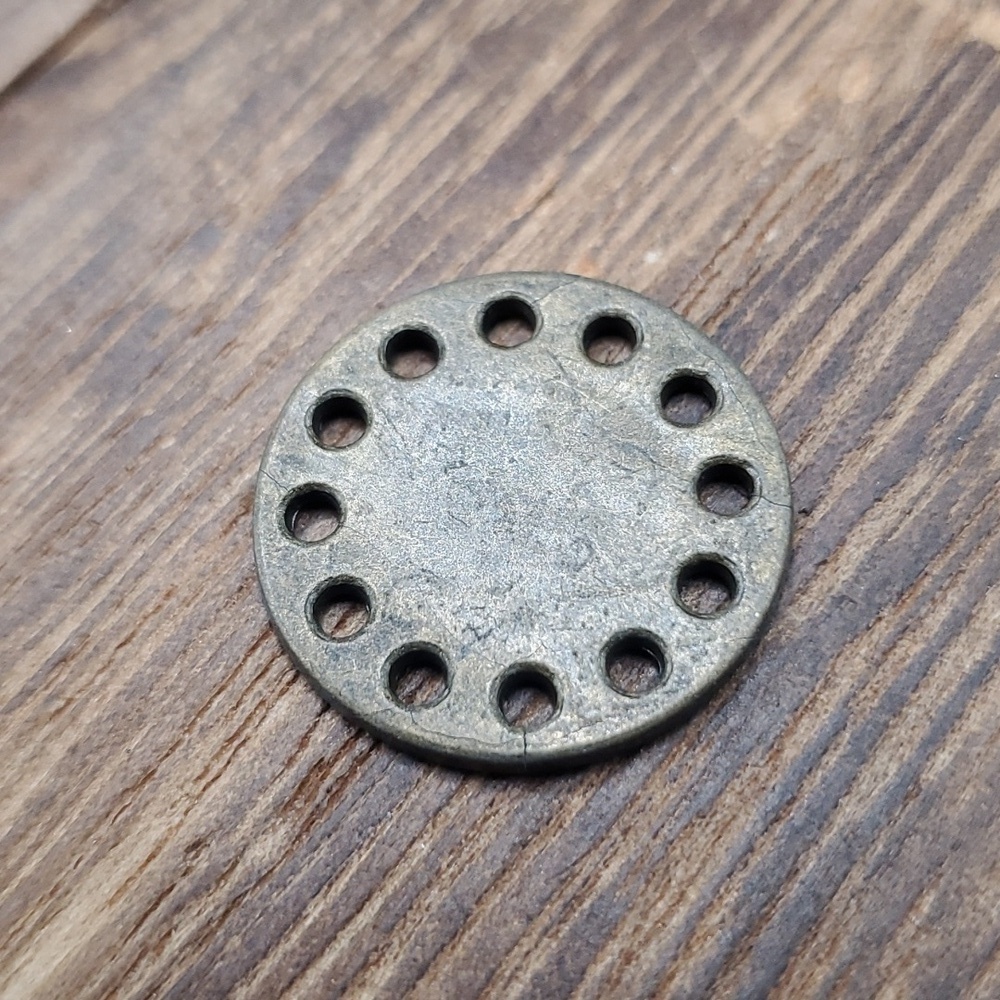Bronze Aztec wheel pendant